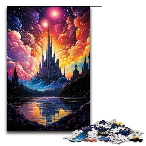 Puzzle für Erwachsene farbenfrohes Gemälde eines Schlosses 1000 teiliges Holzpuzzle für Familienspiele 75 x 50 cm Puzzle für Erwachsene farbenfrohes Gemälde eines Schlosses 1000 teiliges Holzpuzzle für Familienspiele 75 x 50 cm von zouxangzz