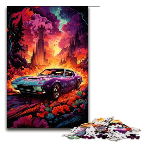 Puzzle für Erwachsene farbenfrohes psychedelisches Flammen Sportauto 1000 teiliges Holzpuzzle für Erwachsene und Kinder ab 14 Jahren 75 x 50 cm Puzzle für Erwachsene farbenfrohes psychedelisches Flammen Sportauto 1000 teiliges Holzpuzzle für Erwachsene und Kinder ab 14 Jahren 75 x 50 cm von zouxangzz