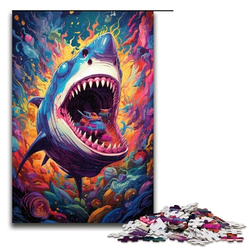 Puzzle für Erwachsene farbenfrohes psychedelisches Haitier 1000 Teile Holzpuzzle für Kinder ab 14 Jahren Lernspielzeug 75 x 50 cm Puzzle für Erwachsene farbenfrohes psychedelisches Haitier 1000 Teile Holzpuzzle für Kinder ab 14 Jahren Lernspielzeug 75 x 50 cm von zouxangzz
