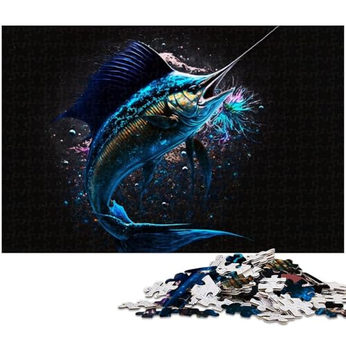 Puzzle für Erwachsene mit 1000 Teilen „Goldfisch im Wasser Spielzeug Denkspiel anspruchsvolles Puzzlespiel und Familienspiel 1000 Teile (38 x 26 cm) von zouxangzz