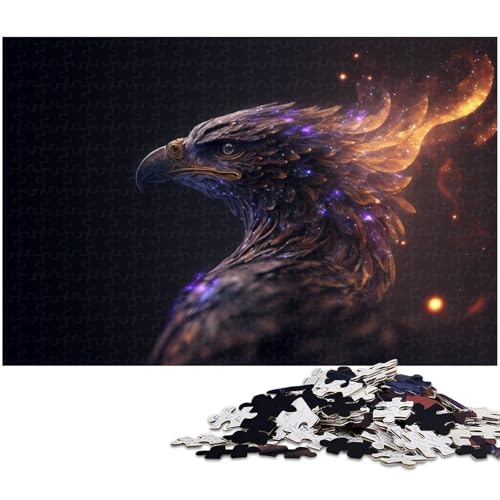 Puzzle für Erwachsene mit 1000 Teilen Adler Präzisionsschnitt Kunstwerk Geschenk für Teenager ab 14 Jahren (Größe 38 x 26 cm) von zouxangzz