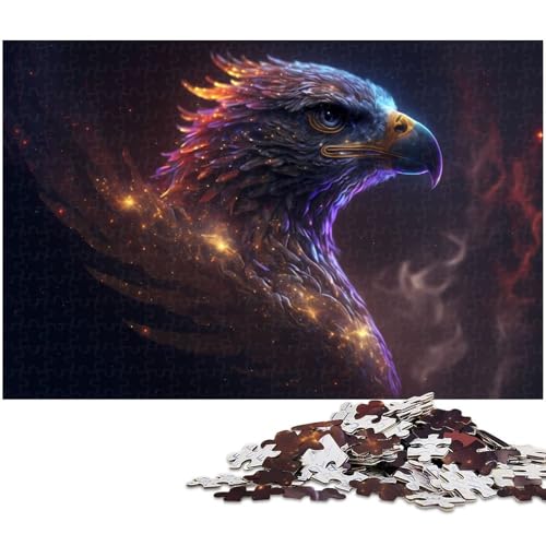 Puzzle für Erwachsene mit 1000 Teilen Adler Präzisionsschnitt Kunstwerk Geschenk für Teenager ab 14 Jahren (Größe 75 x 50 cm) von zouxangzz
