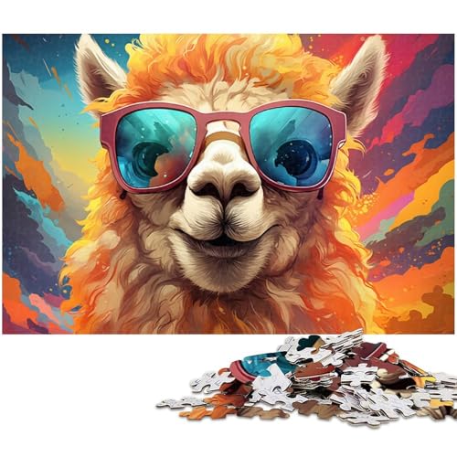 Puzzle für Erwachsene mit 1000 Teilen Alpaka Unmögliches Puzzle für Jugendliche ab 14 Jahren 1000 Teile (75 x 50 cm) von zouxangzz