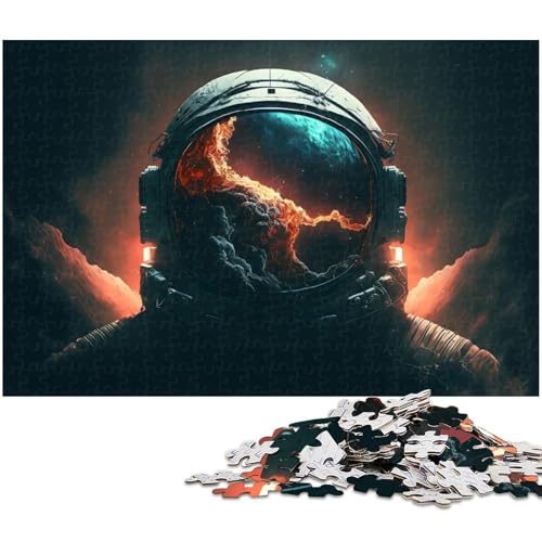 Puzzle für Erwachsene mit 1000 Teilen Astronauten Unmögliches Puzzle für Teenager ab 14 Jahren (Größe 38 x 26 cm) von zouxangzz