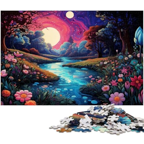 Puzzle für Erwachsene mit 1000 Teilen Beautiful Creek schwieriges Puzzle tolle Geschenke und Spielzeuge für Teenager ab 14 Jahren 1000 Teile (38 x 26 cm) von zouxangzz