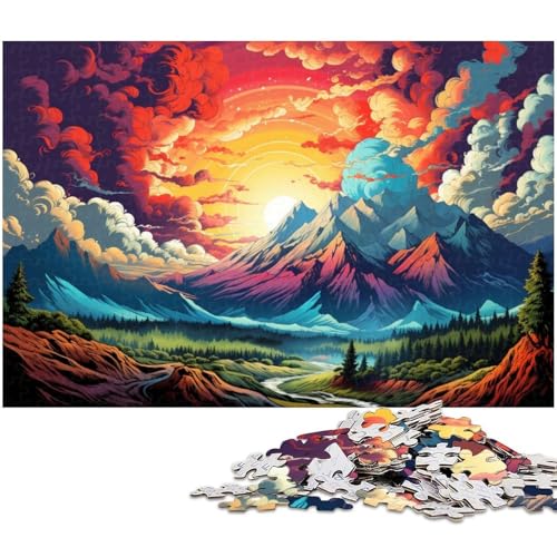 Puzzle für Erwachsene mit 1000 Teilen Fantasie Bunte Landschaft Puzzle Spaß für die ganze Familie Aktivitäten zu Hause Geburtstagsgeschenk Reisegeschenke 1000 Teile (75 x 50 cm) von zouxangzz