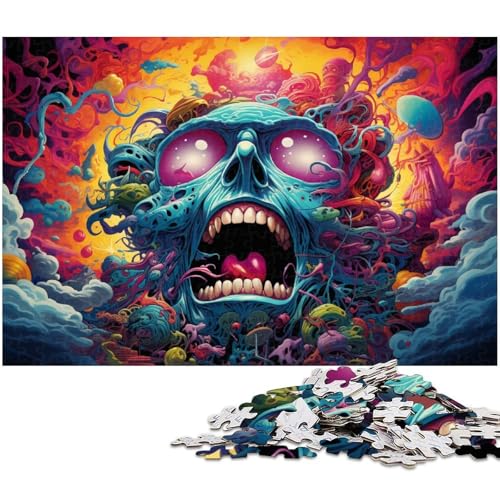 Puzzle für Erwachsene mit 1000 Teilen Fantasie Bunte japanische Monster pädagogische Herausforderung Stressabbau schwierige Herausforderung 1000 Teile (75 x 50 cm) von zouxangzz