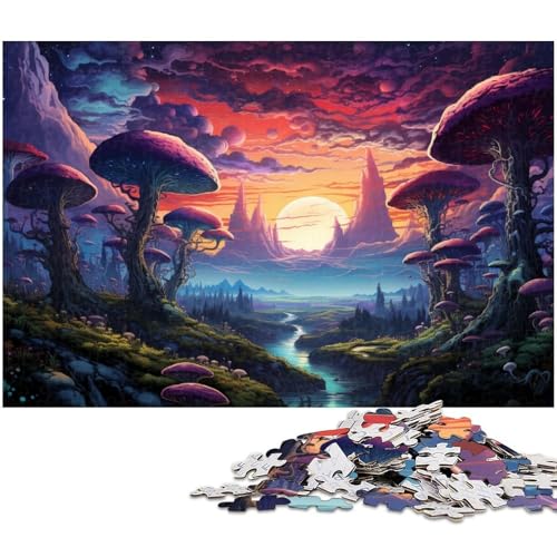 Puzzle für Erwachsene mit 1000 Teilen Fantasie Farblandschaft pädagogische Herausforderung Stressabbau schwierige Herausforderung 1000 Teile (75 x 50 cm) von zouxangzz