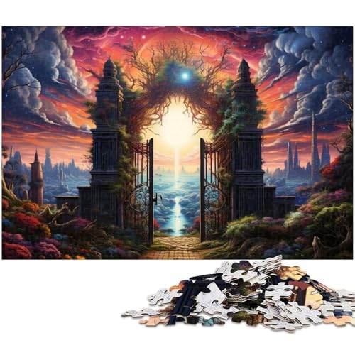 Puzzle für Erwachsene mit 1000 Teilen Fantasie Sternenhimmel Tor schwieriges Puzzle tolle Geschenke und Spielzeuge für Teenager ab 14 Jahren 1000 Teile (38 x 26 cm) von zouxangzz