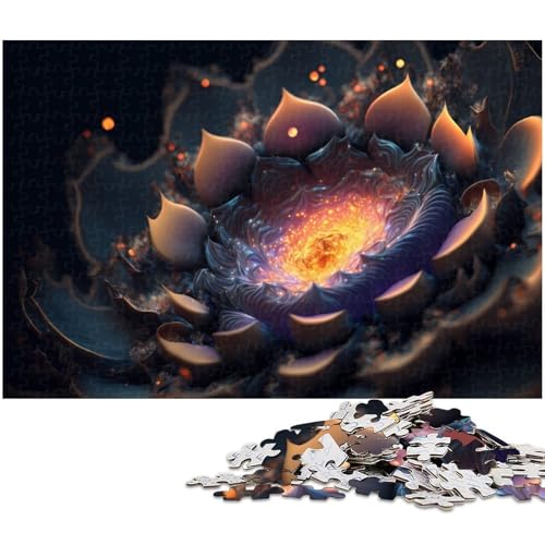 Puzzle für Erwachsene mit 1000 Teilen Fantasieblumen Unmögliches Puzzle für Jugendliche ab 14 Jahren (Größe 75 x 50 cm) von zouxangzz