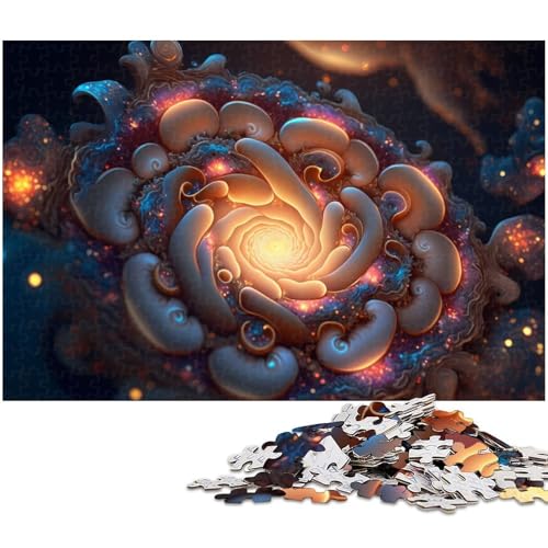 Puzzle für Erwachsene mit 1000 Teilen Fantasieblumen Unmögliches Puzzle für Jugendliche ab 14 Jahren (Größe 75 x 50 cm) von zouxangzz