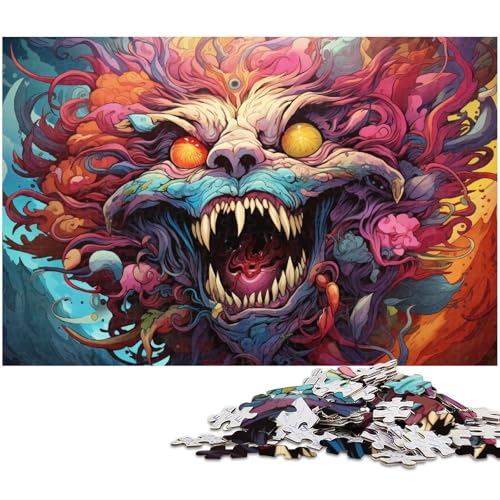 Puzzle für Erwachsene mit 1000 Teilen Fantasy Monster Puzzle Spaß für die ganze Familie Spaß bei Aktivitäten zu Hause Geburtstagsgeschenk Reisegeschenke 1000 Teile (75 x 50 cm) von zouxangzz