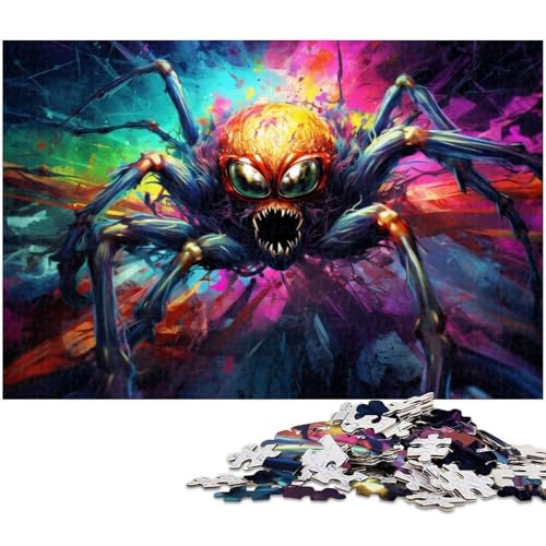 Puzzle für Erwachsene mit 1000 Teilen Farbspinne unmögliches Puzzle für Jugendliche ab 14 Jahren 1000 Teile (75 x 50 cm) von zouxangzz