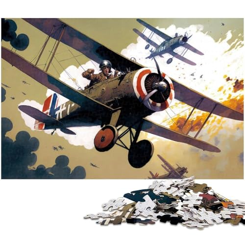 Puzzle für Erwachsene mit 1000 Teilen Feuerflugzeuge unmögliches Puzzle für Jugendliche ab 14 Jahren 1000 Teile (75 x 50 cm) von zouxangzz