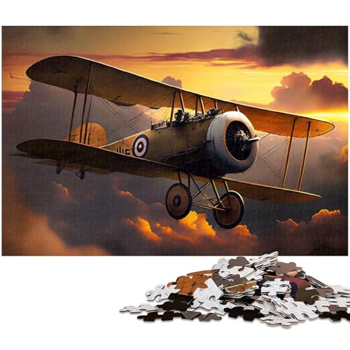 Puzzle für Erwachsene mit 1000 Teilen Kampfflugzeug Puzzle Kunstwerk Geburtstagsgeschenk Wandkunst 1000 Teile (38 x 26 cm) von zouxangzz