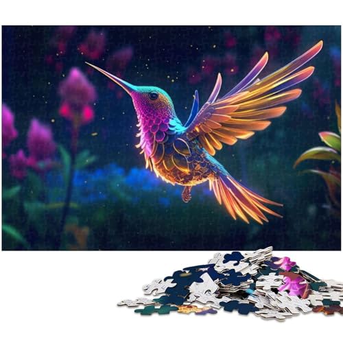Puzzle für Erwachsene mit 1000 Teilen Kolibri schwieriges Puzzle tolle Geschenke und Spielzeuge für Teenager ab 14 Jahren 1000 Teile (75 x 50 cm) von zouxangzz