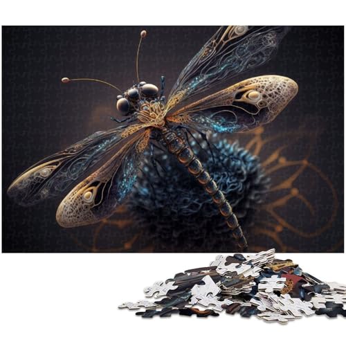 Puzzle für Erwachsene mit 1000 Teilen Libelle Unmögliches Puzzle für Jugendliche ab 14 Jahren (Größe 75 x 50 cm) von zouxangzz