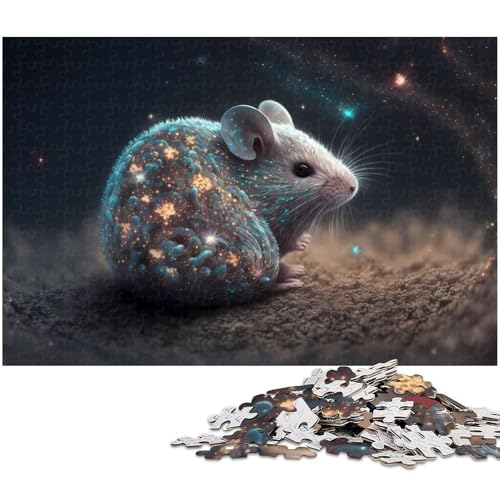 Puzzle für Erwachsene mit 1000 Teilen Maus Unmögliches Puzzle für Jugendliche ab 14 Jahren (Größe 38 x 26 cm) von zouxangzz