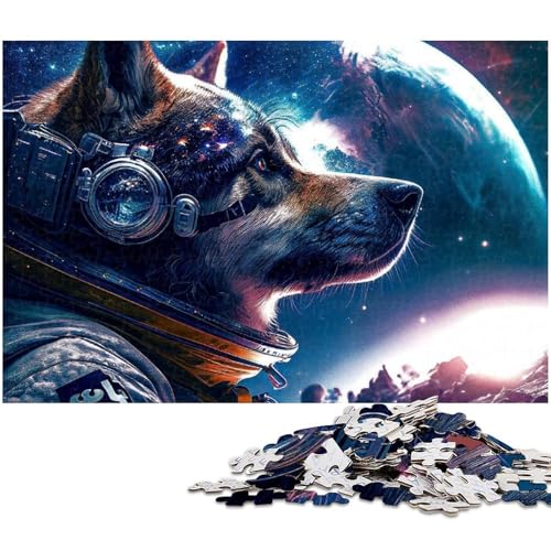 Puzzle für Erwachsene mit 1000 Teilen Mondwolf Unmögliches Puzzle für Jugendliche ab 14 Jahren 1000 Teile (75 x 50 cm) von zouxangzz
