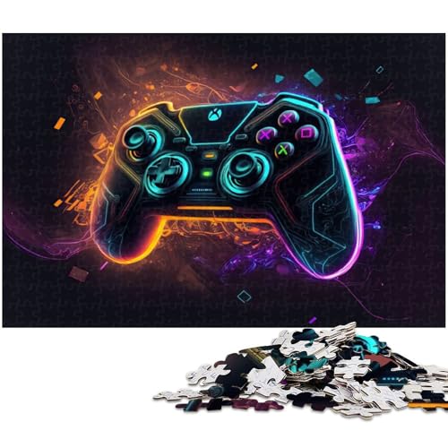 Puzzle für Erwachsene mit 1000 Teilen Neon Spiel präzise geschnittenes Puzzle Kunstwerk Geschenk für Teenager ab 14 Jahren (Größe 38 x 26 cm) von zouxangzz