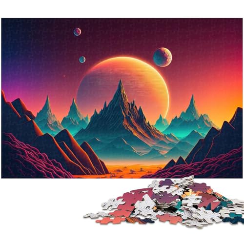 Puzzle für Erwachsene mit 1000 Teilen Orbits of The Otherworldly pädagogische Herausforderung Stressabbau schwierige Herausforderung (Größe 75 x 50 cm) von zouxangzz