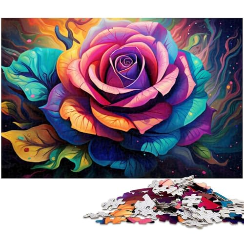 Puzzle für Erwachsene mit 1000 Teilen Rosenspielzeug Denkspiel anspruchsvolles Puzzlespiel und Familienspiel 1000 Teile (75 x 50 cm) von zouxangzz