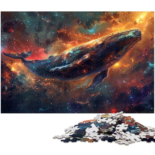 Puzzle für Erwachsene mit 1000 Teilen Wal Unmögliches Puzzle für Teenager ab 14 Jahren (Größe 75 x 50 cm) von zouxangzz