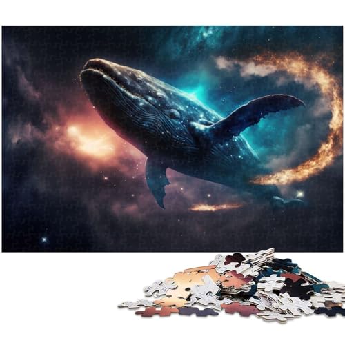 Puzzle für Erwachsene mit 1000 Teilen Walhaie unmögliches Puzzle für Teenager ab 14 Jahren (Größe 38 x 26 cm) von zouxangzz