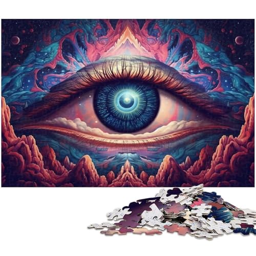 Puzzle für Erwachsene mit 1000 Teilen psychedelisches Unmögliches Puzzle für Jugendliche ab 14 Jahren (Größe 38 x 26 cm) von zouxangzz
