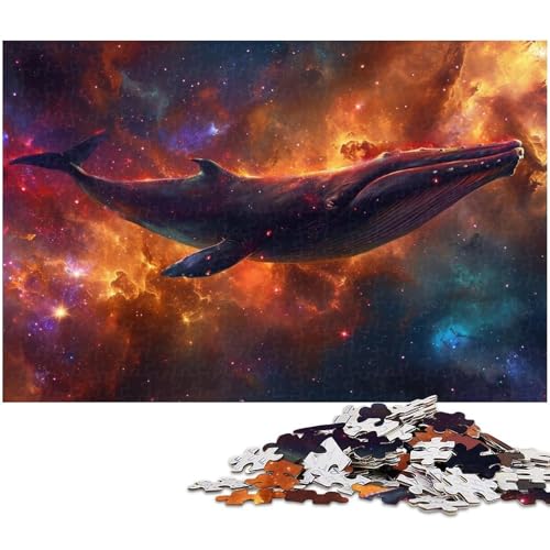 Puzzle mit 1000 Teilen für Erwachsene Wal Puzzle Lernspiele Weihnachts und Geburtstagsgeschenke für Teenager ab 14 Jahren (Größe 38 x 26 cm) von zouxangzz