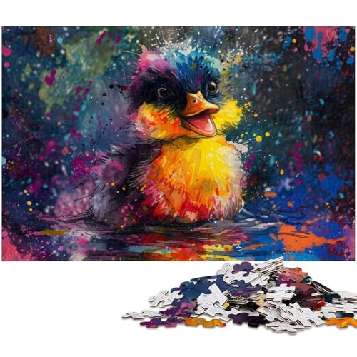 Puzzle mit 1000 Teilen für Erwachsene buntes Enten Puzzle Lernspiele Weihnachts und Geburtstagsgeschenke für Teenager ab 14 Jahren (Größe 38 x 26 cm) von zouxangzz