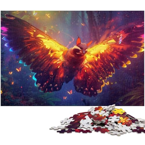 Puzzle mit 1000 Teilen für Erwachsene buntes Schmetterlingspuzzle Lernspiele Weihnachts und Geburtstagsgeschenke für Teenager ab 14 Jahren (Größe 75 x 50 cm) von zouxangzz