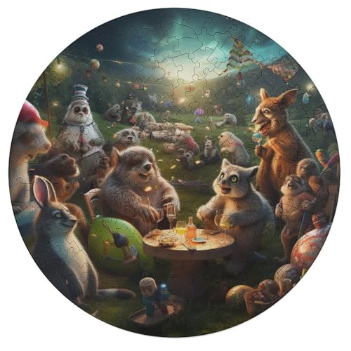 Puzzles 195 Teile Puzzles für Erwachsene und Kinder Tierparty Puzzle für Erwachsene Holzpuzzle Lernspiel für Erwachsene und Kinder 42x42cm Puzzles 195 Teile Puzzles für Erwachsene und Kinder Tierparty Puzzle für Erwachsene Holzpuzzle Lernspiel für Erwachsene und Kinder 42x42cm von zouxangzz