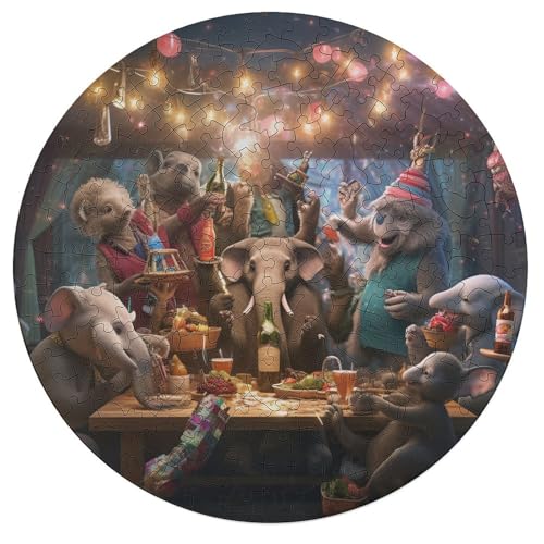 Puzzles 195 Teile Puzzles für Erwachsene und Kinder Tierparty Puzzle für Erwachsene Holzpuzzle Lernspiel für Erwachsene und Kinder 42x42cm Puzzles 195 Teile Puzzles für Erwachsene und Kinder Tierparty Puzzle für Erwachsene Holzpuzzle Lernspiel für Erwachsene und Kinder 42x42cm von zouxangzz