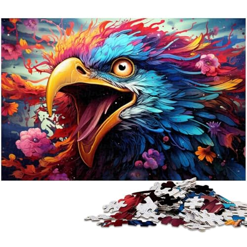 Puzzles für Erwachsene 1000 Bunte Vögel Puzzles für Erwachsene und Kinder Papierpuzzle Lernspielzeug 1000 Teile (38 x 26 cm) von zouxangzz