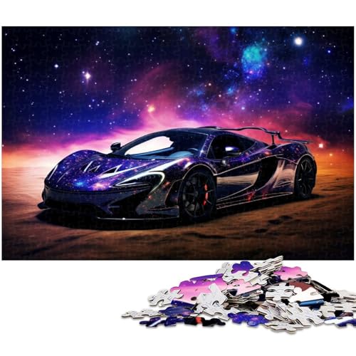 Puzzles für Erwachsene 1000 Coole Sportwagen Puzzles für Erwachsene und Kinder Holzpuzzle Lernspielzeug (Größe 75 x 50 cm) von zouxangzz