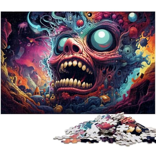 Puzzles für Erwachsene 1000 Farbkunst Puzzles für Erwachsene und Kinder Holzpuzzle Lernspielzeug 1000 Teile (75 x 50 cm) von zouxangzz