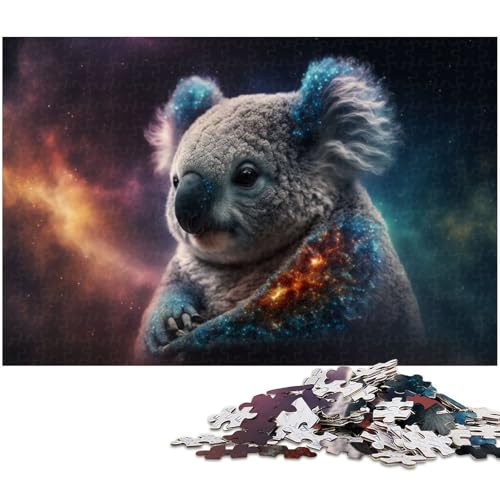 Puzzles für Erwachsene 1000 Tier Koala Puzzles für Erwachsene und Kinder Papierpuzzle Lernspielzeug (Größe 38 x 26 cm) von zouxangzz
