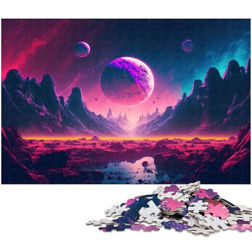 Stellar Cosmos Scapes Puzzle 1000 Teile für Erwachsene Lernspiel Herausforderungsspielzeug Wichtelgeschenke (Größe 75 x 50 cm) von zouxangzz