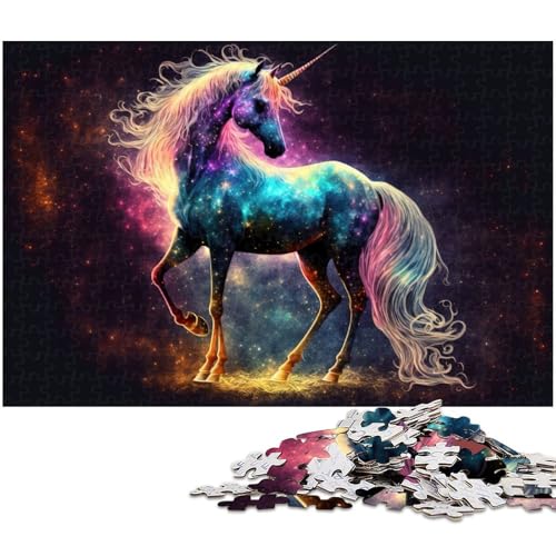 Süßes Pony Puzzle 1000 Teile für Erwachsene Lernspiel Herausforderungsspielzeug Wichtelgeschenke (Größe 75 x 50 cm) von zouxangzz