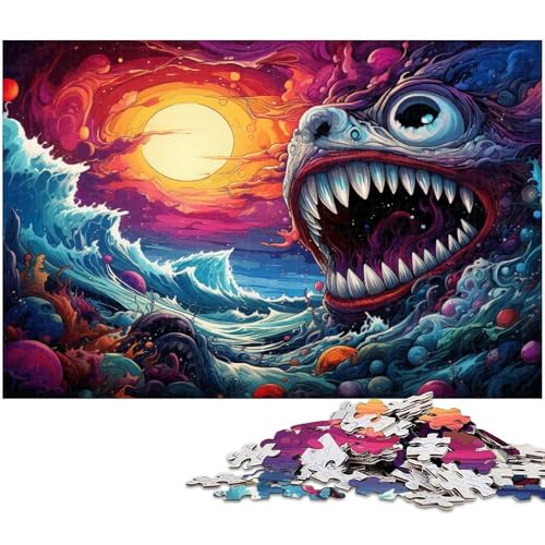 Unterwasser Puzzle 1000 Teile für Erwachsene Lernspiel Herausforderung Spielzeug Wichtelgeschenke 1000 Teile (38 x 26 cm) von zouxangzz