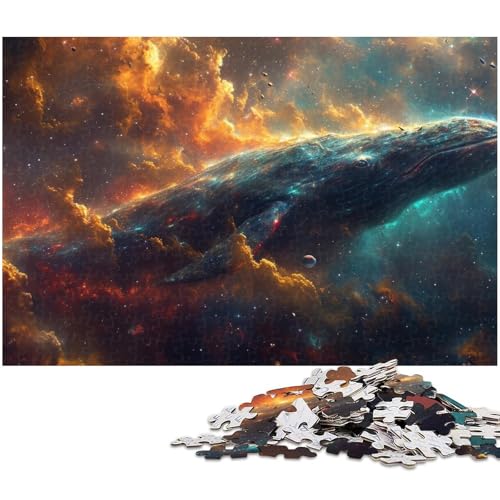 Wal Puzzle 1000 Teile Puzzle für Erwachsene Lernspiel Herausforderungsspielzeug Wichtelgeschenke (Größe 38 x 26 cm) von zouxangzz