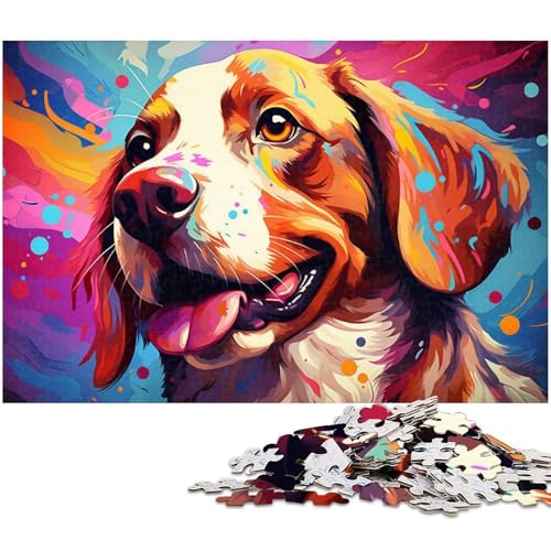 für Erwachsene 1000 teiliges Beagle Puzzle für Erwachsene Holzpuzzle lustige Puzzlespiele 1000 Teile (75 x 50 cm) von zouxangzz