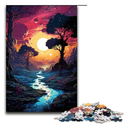 für Erwachsene 1000 teiliges Puzzle Bunte Psychedelie ätherischer Landschaften schwieriges und anspruchsvolles Holzpuzzle 75 x 50 cm für Erwachsene 1000 teiliges Puzzle Bunte Psychedelie ätherischer Landschaften schwieriges und anspruchsvolles Holzpuzzle 75 x 50 cm von zouxangzz