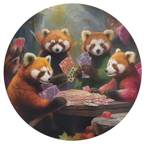 für Erwachsene 195 teiliges Puzzle Tiere Spielen Poker Puzzles für Erwachsene runde Holzpuzzles Puzzles für Erwachsene Geschenke für Erwachsene 42 x 42 cm für Erwachsene 195 teiliges Puzzle Tiere Spielen Poker Puzzles für Erwachsene runde Holzpuzzles Puzzles für Erwachsene Geschenke für Erwachsene 42 x 42 cm von zouxangzz