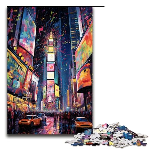 für Erwachsene Puzzle Bunte Psychedelia am Times Square 1000 teiliges Holzpuzzle für Erwachsene und Kinder ab 12 Jahren 75 x 50 cm für Erwachsene Puzzle Bunte Psychedelia am Times Square 1000 teiliges Holzpuzzle für Erwachsene und Kinder ab 12 Jahren 75 x 50 cm von zouxangzz