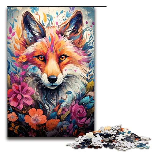 für Erwachsene Puzzle Bunte Psychedelia mit freundlichen Füchsen 1000 teiliges Holzpuzzle für Erwachsene und Kinder ab 14 Jahren 75 x 50 cm für Erwachsene Puzzle Bunte Psychedelia mit freundlichen Füchsen 1000 teiliges Holzpuzzle für Erwachsene und Kinder ab 14 Jahren 75 x 50 cm von zouxangzz