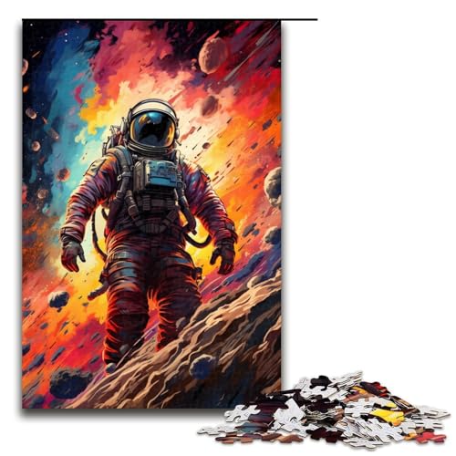 für Erwachsene Puzzle Bunte Psychedelia stilisierter Astronauten 1000 teiliges Holzpuzzle für Erwachsene und Kinder ab 14 Jahren 75 x 50 cm für Erwachsene Puzzle Bunte Psychedelia stilisierter Astronauten 1000 teiliges Holzpuzzle für Erwachsene und Kinder ab 14 Jahren 75 x 50 cm von zouxangzz