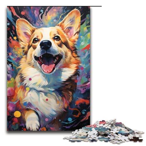 für Erwachsene Puzzle Bunter Corgi Hund 1000 teiliges Holzpuzzle für Erwachsene und Kinder ab 12 Jahren 75 x 50 cm für Erwachsene Puzzle Bunter Corgi Hund 1000 teiliges Holzpuzzle für Erwachsene und Kinder ab 12 Jahren 75 x 50 cm von zouxangzz