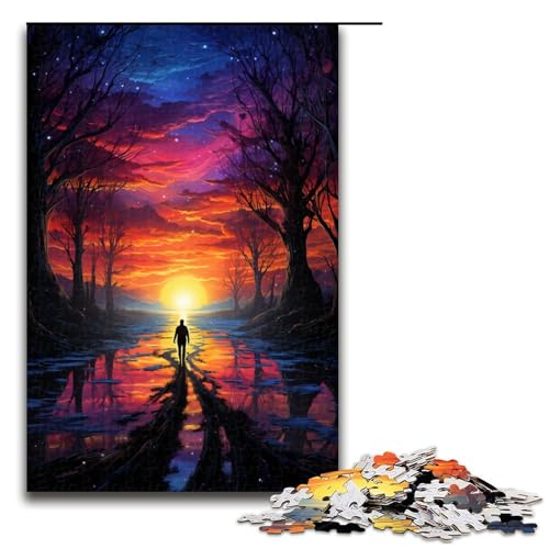 für Erwachsene Puzzle Bunter Psychedelischer Fantasy Sonnenuntergang 1000 teiliges Holzpuzzle für Erwachsene und Kinder ab 14 Jahren 75 x 50 cm für Erwachsene Puzzle Bunter Psychedelischer Fantasy Sonnenuntergang 1000 teiliges Holzpuzzle für Erwachsene und Kinder ab 14 Jahren 75 x 50 cm von zouxangzz